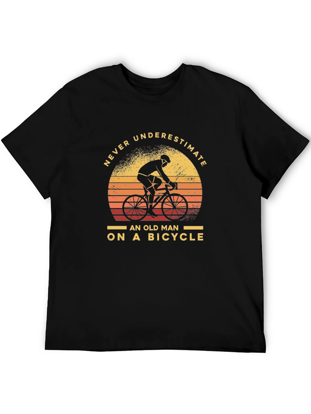 Never Underestimate Old Man On Bicycle T-Shirt