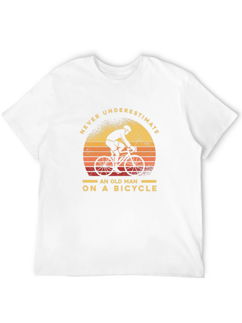 Never Underestimate Old Man On Bicycle T-Shirt