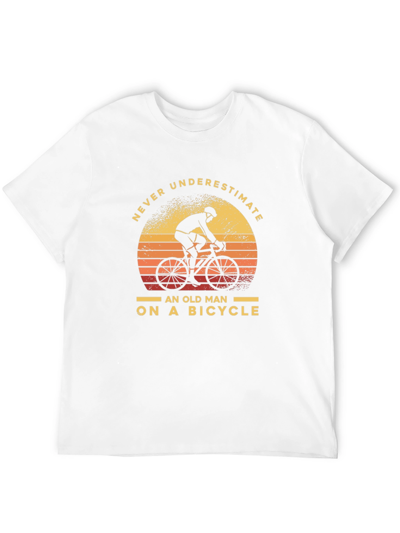 Never Underestimate Old Man On Bicycle T-Shirt