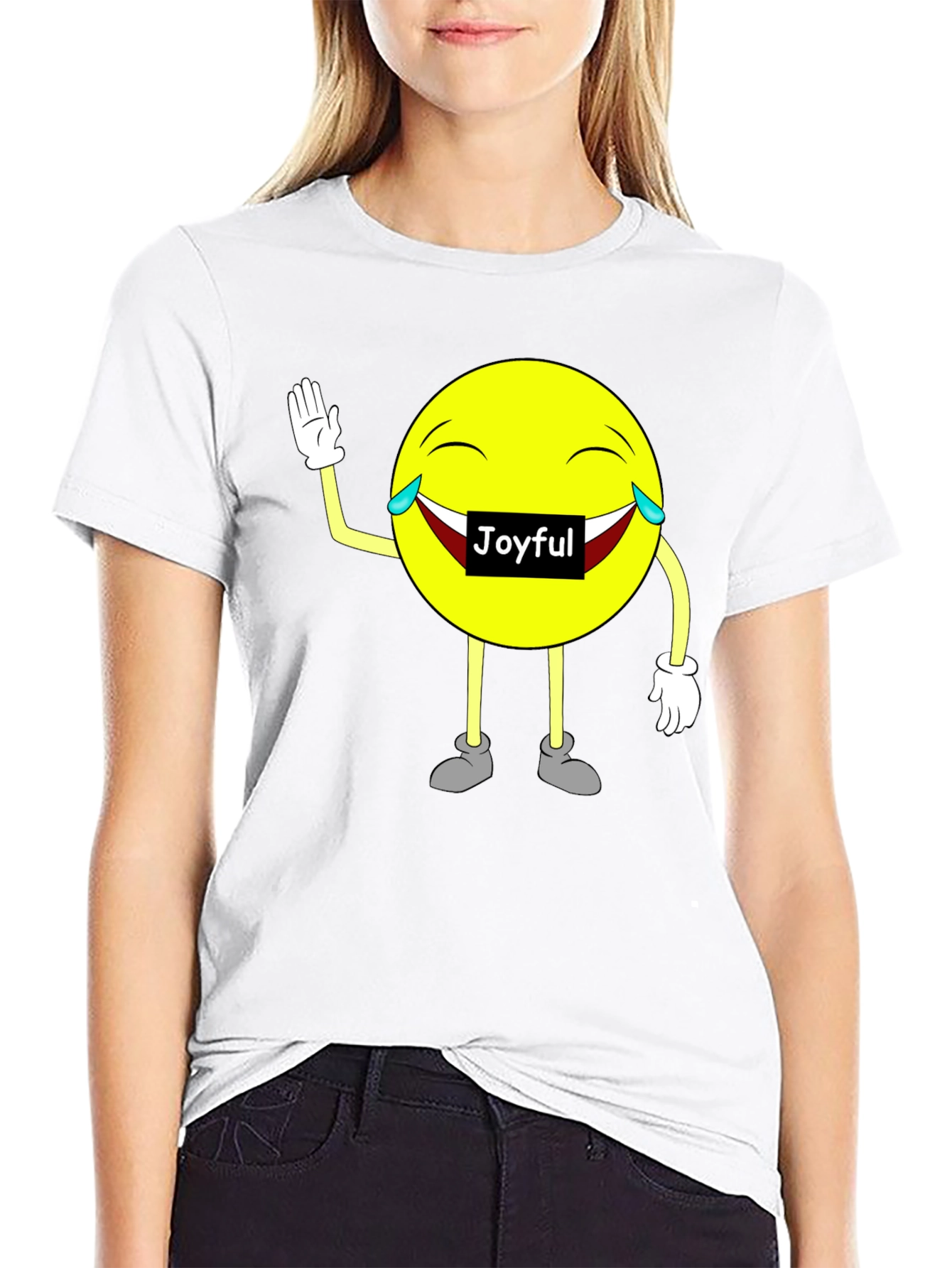 Joyful Emoji Graphic T-Shirt - Unisex