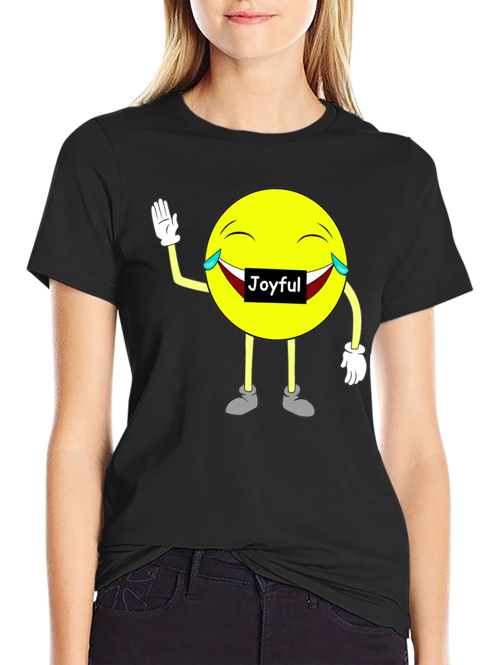 Joyful Emoji Graphic T-Shirt - Unisex