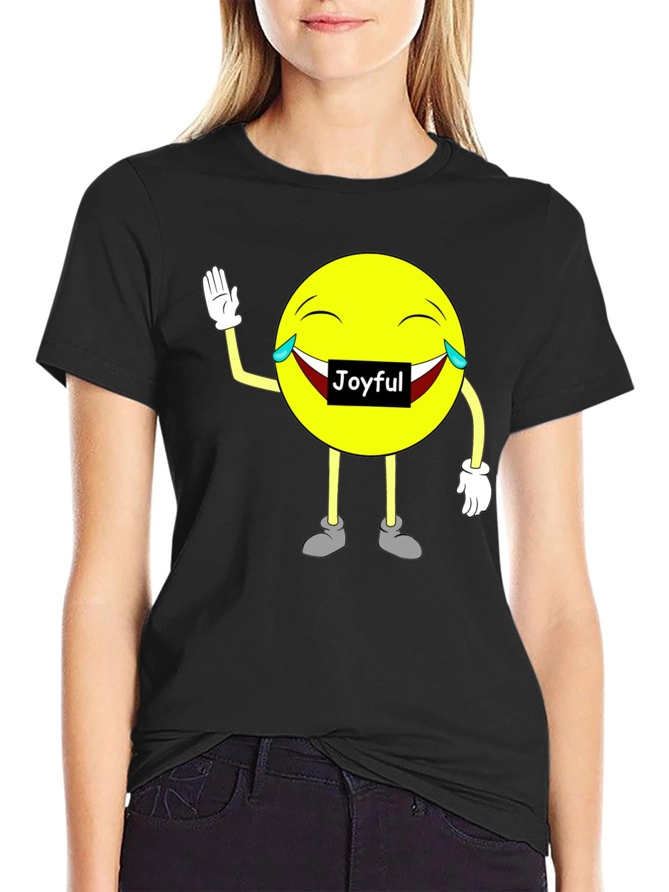 Joyful Emoji Graphic T-Shirt - Unisex