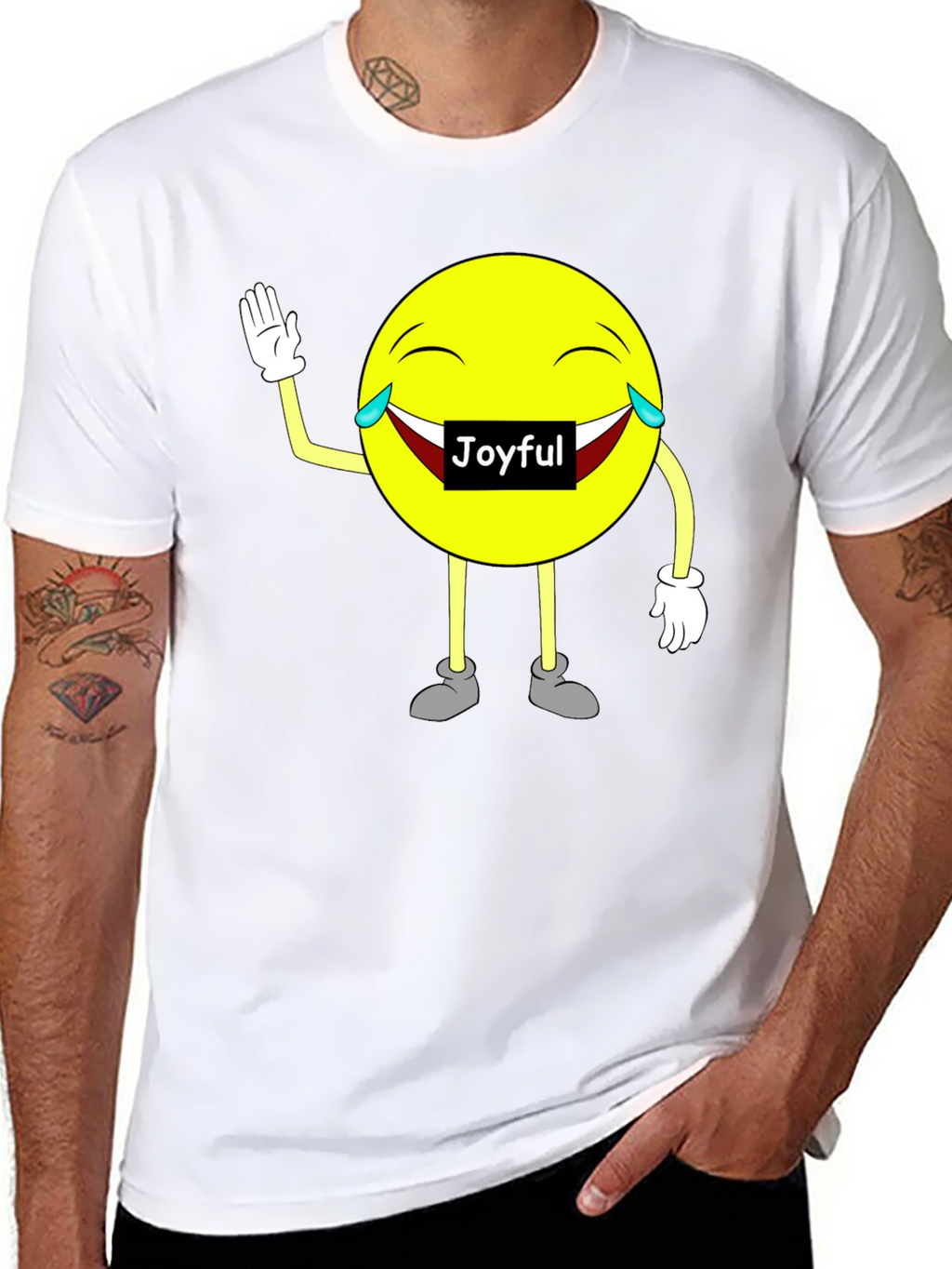 Joyful Emoji Graphic T-Shirt - Unisex