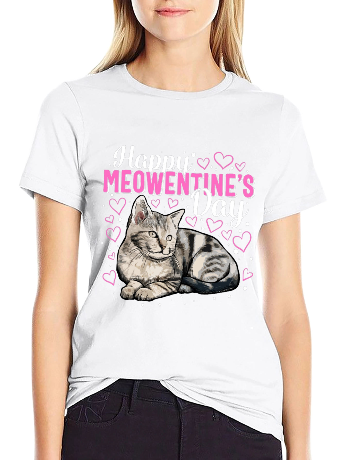 Happy Meowentines Day Cat Lover T-Shirt