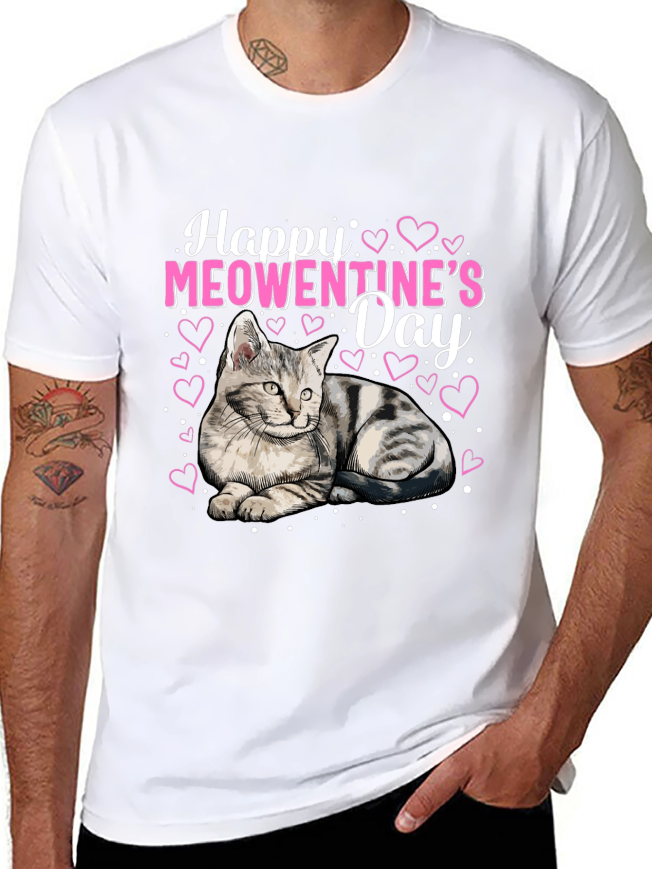 Happy Meowentines Day Cat Lover T-Shirt
