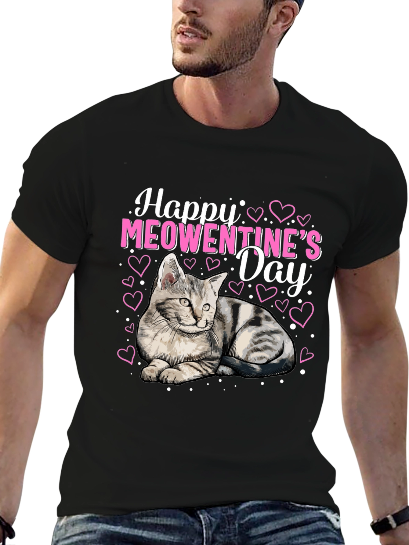 Happy Meowentines Day Cat Lover T-Shirt