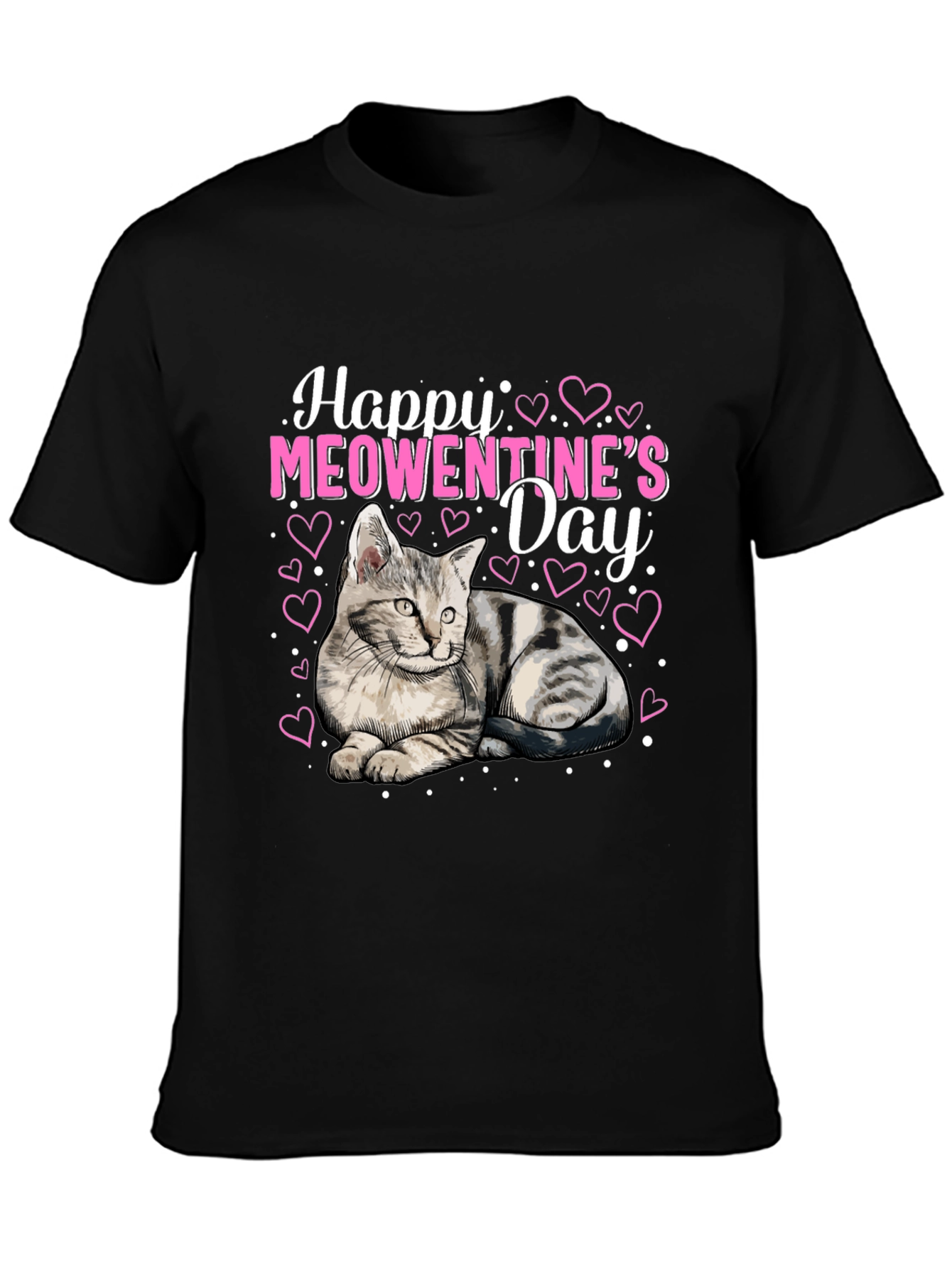 Happy Meowentines Day Cat Lover T-Shirt