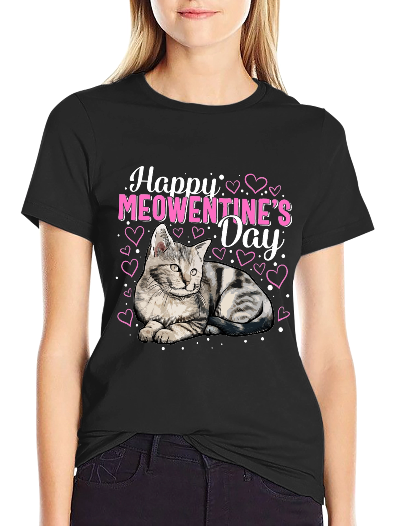Happy Meowentines Day Cat Lover T-Shirt