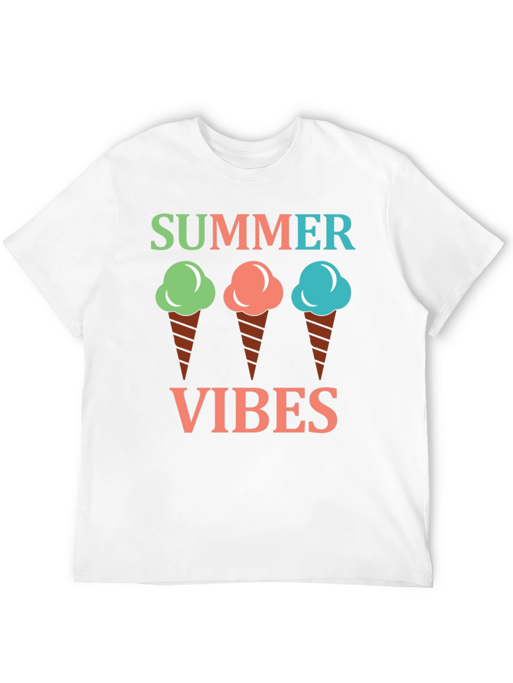 Summer Vibes Ice Cream Graphic Tee