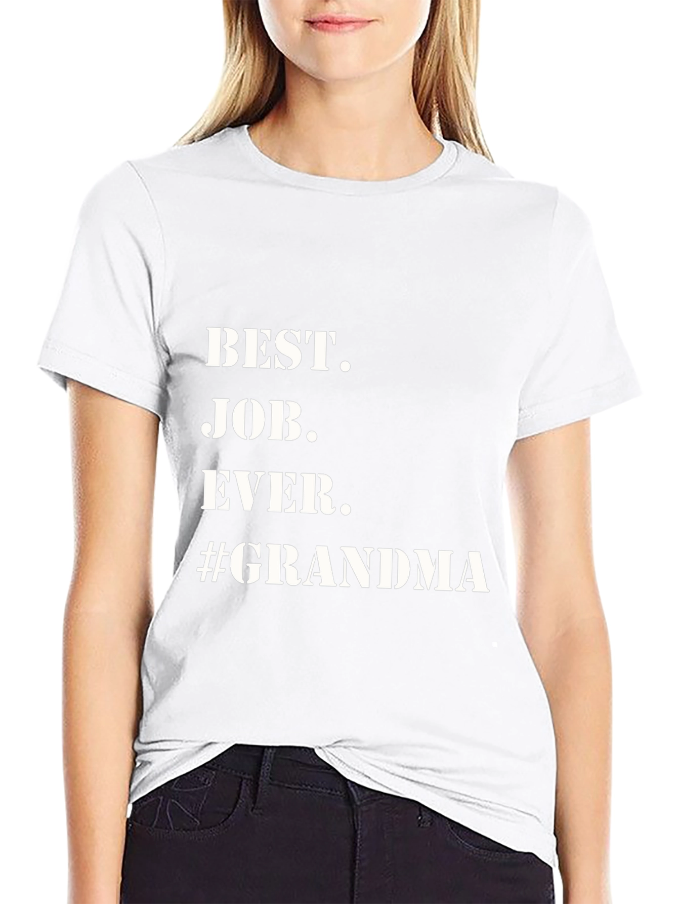 Best Job Ever Grandma T-Shirt - Black