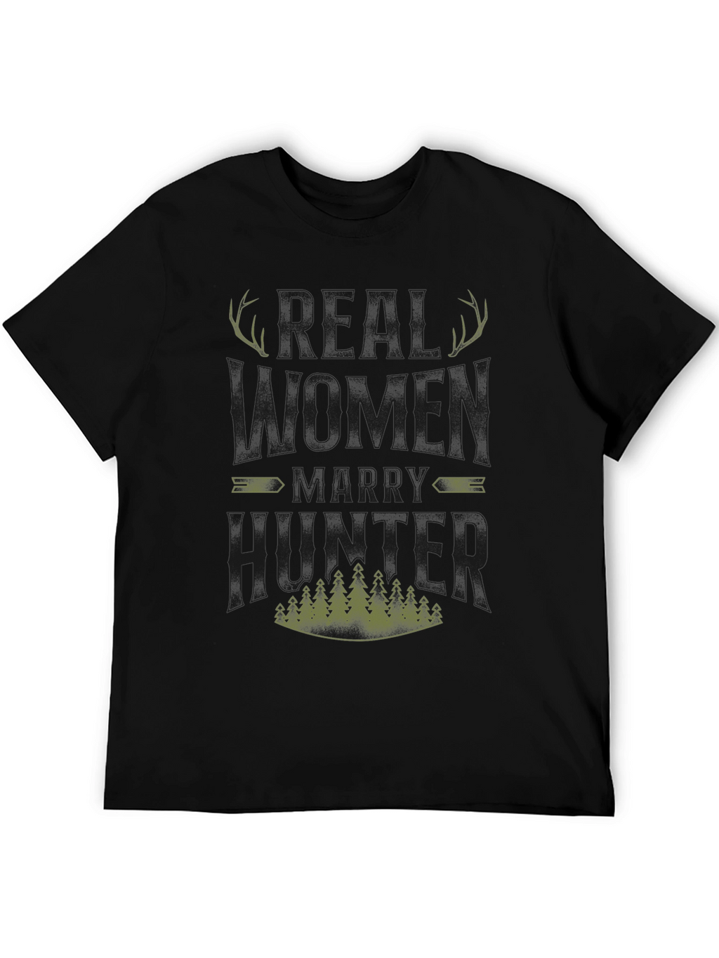Real Women Marry Hunters Graphic Tee
