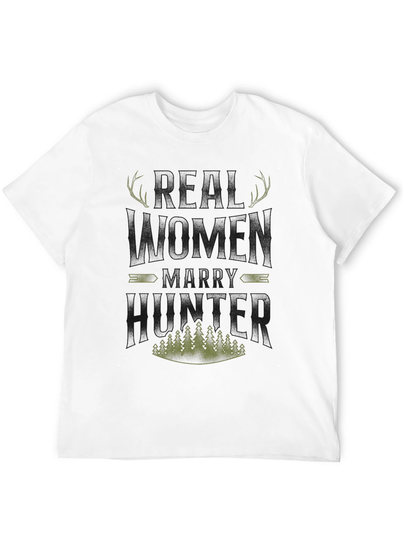 Real Women Marry Hunters Graphic Tee