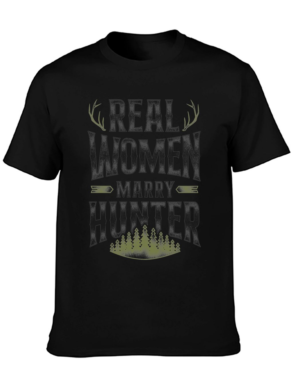 Real Women Marry Hunters Graphic Tee