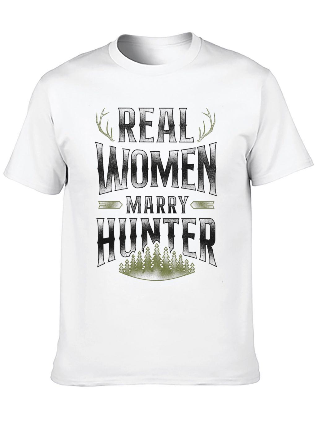 Real Women Marry Hunters Graphic Tee