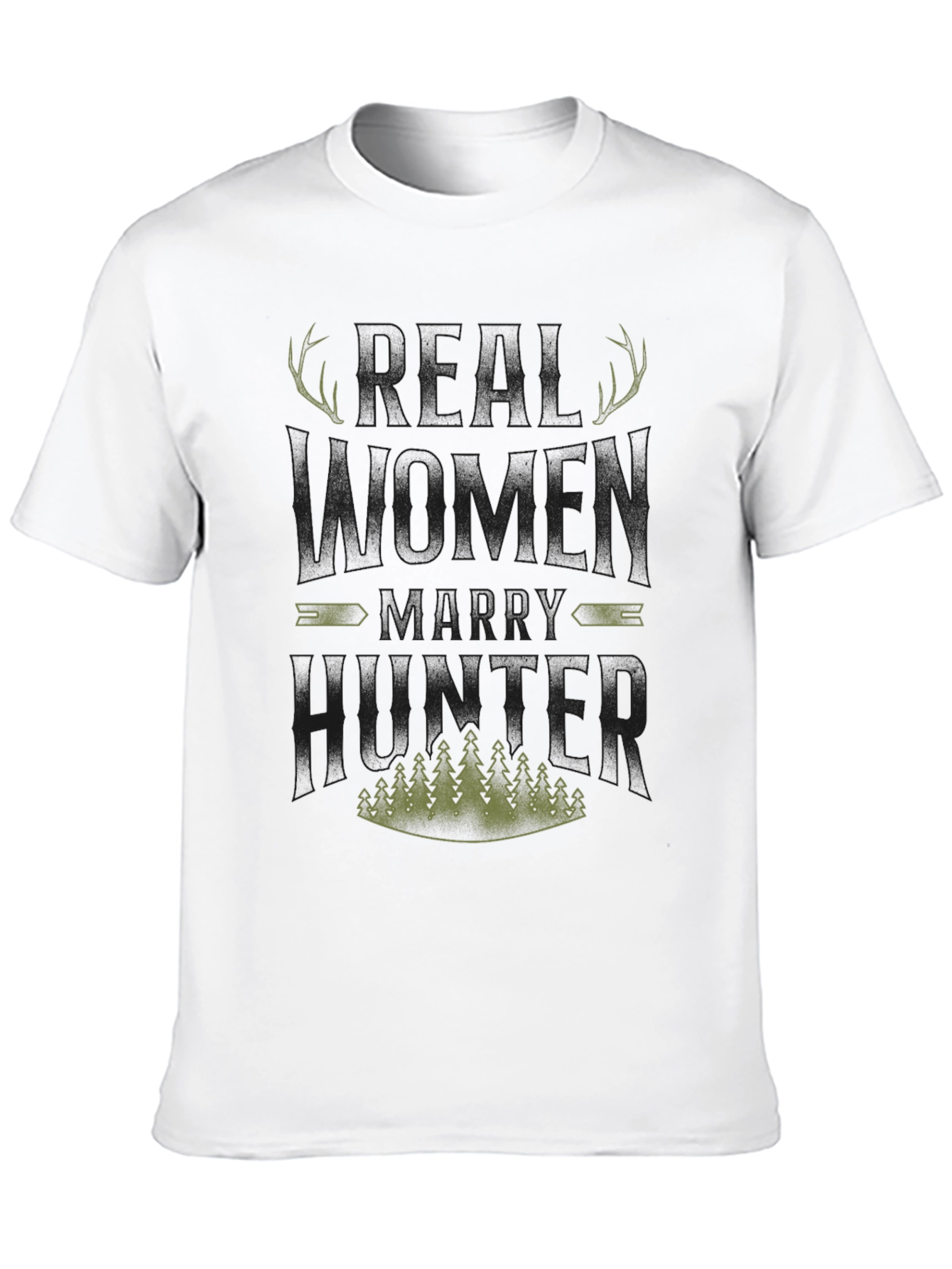 Real Women Marry Hunters Graphic Tee