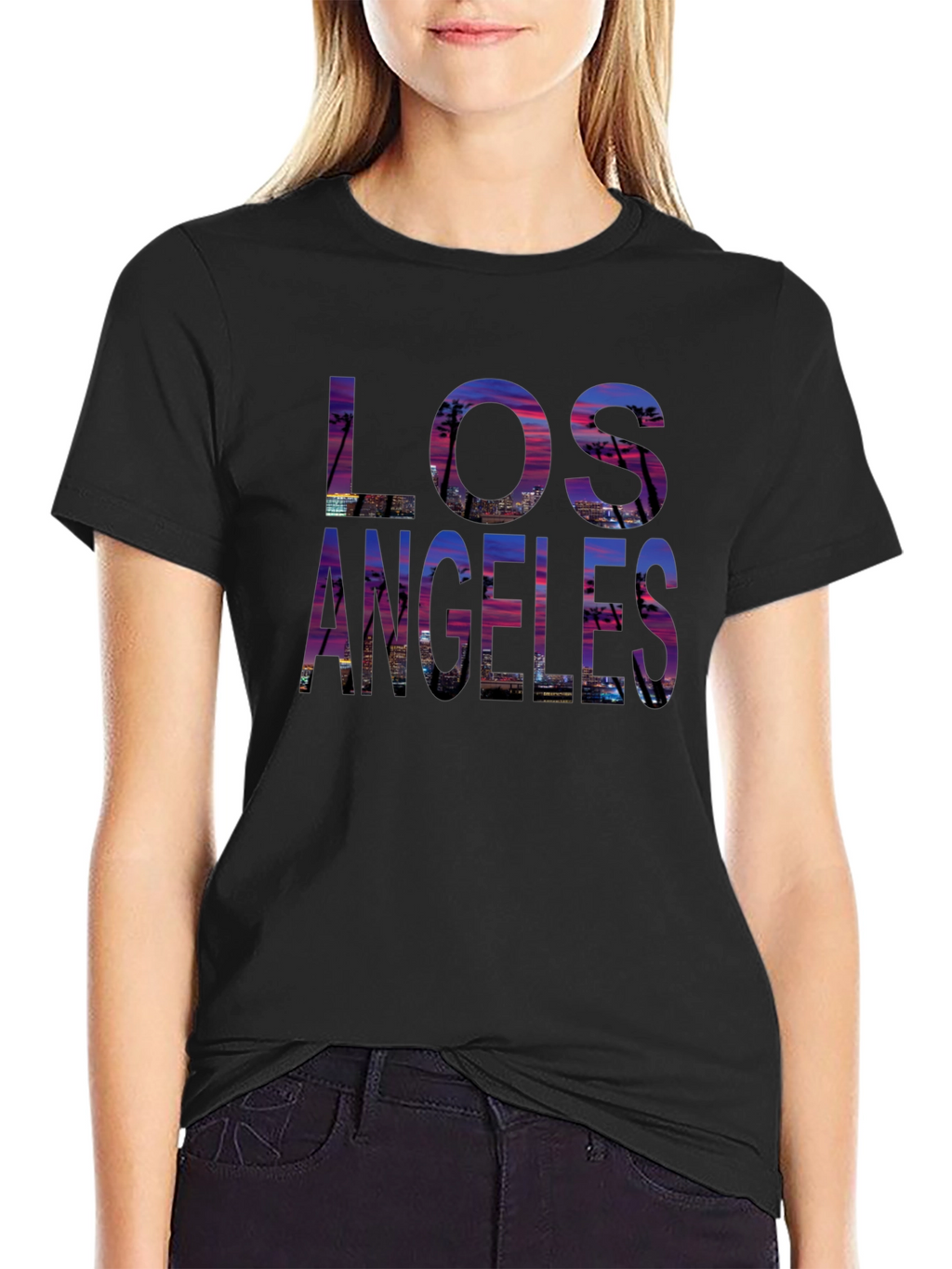 Los Angeles Sunset T-Shirt - Cityscape Design