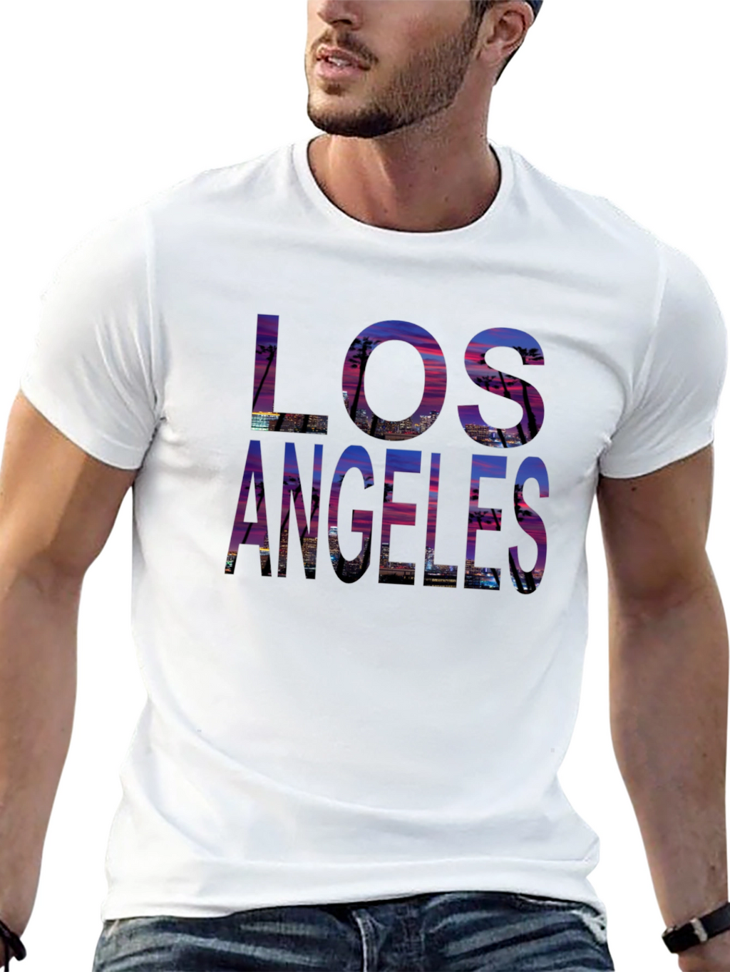Los Angeles Sunset T-Shirt - Cityscape Design