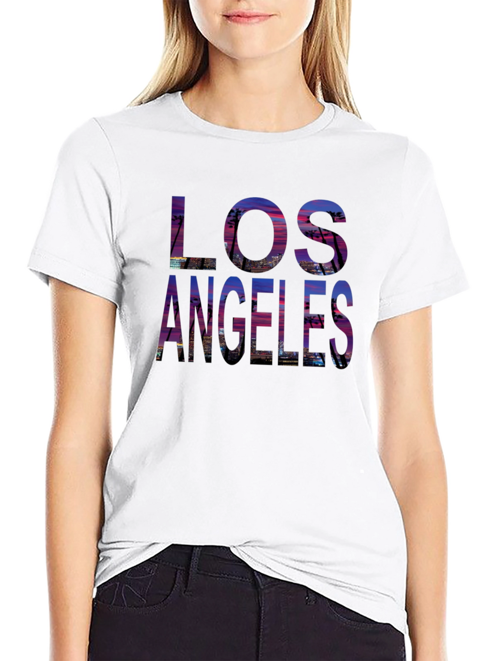 Los Angeles Sunset T-Shirt - Cityscape Design