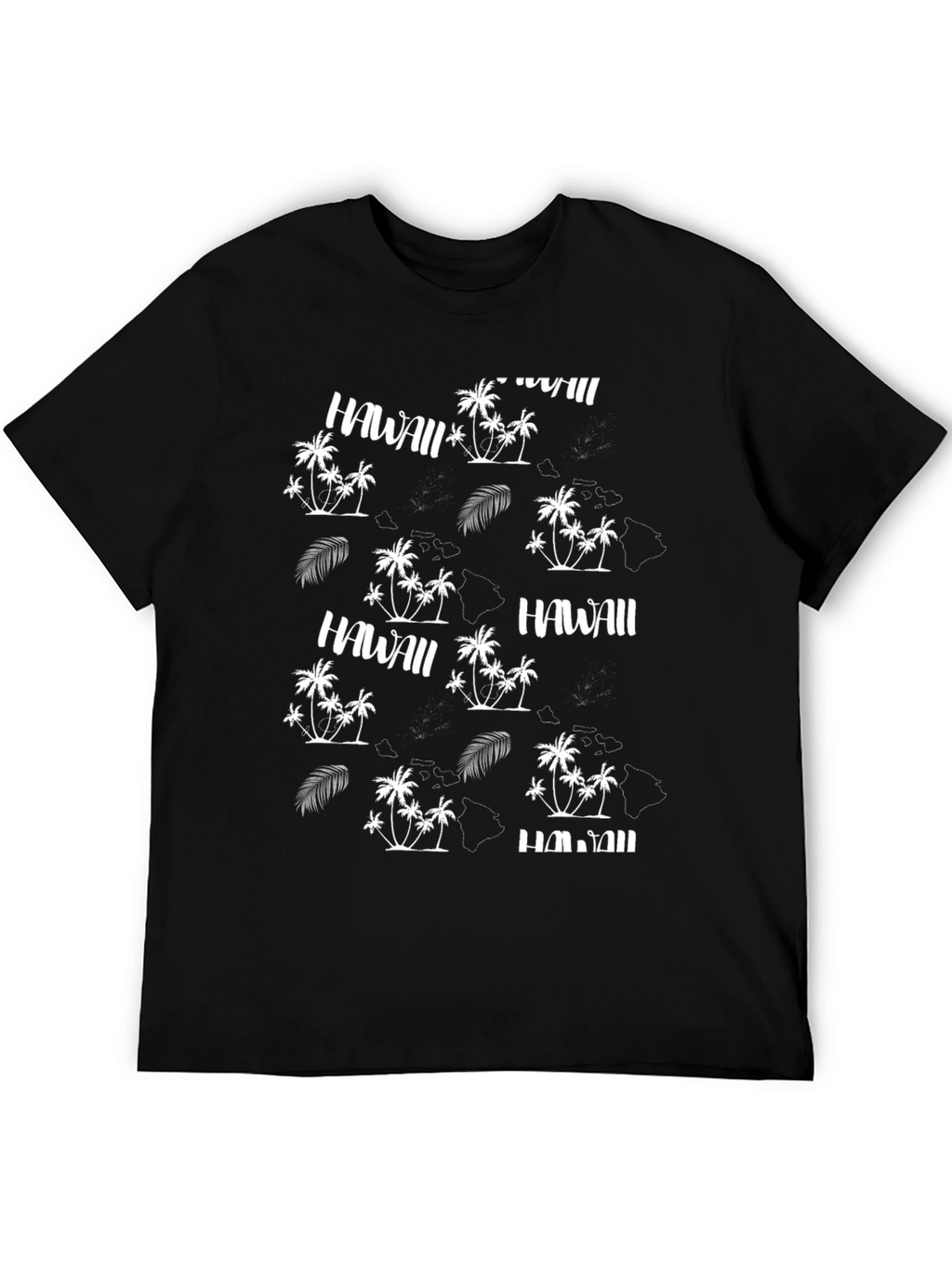 Hawaii Themed Black T-Shirt