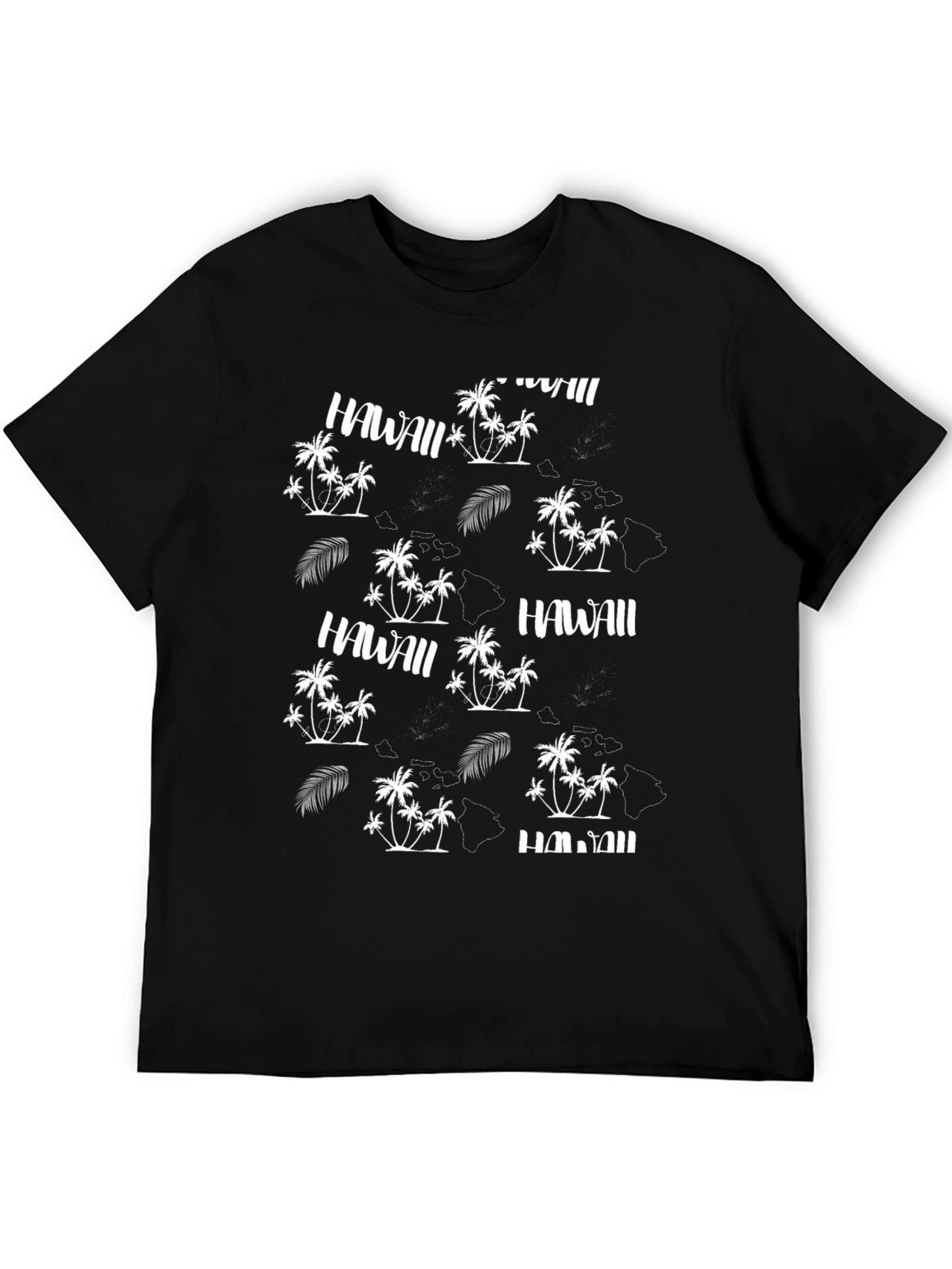 Hawaii Themed Black T-Shirt
