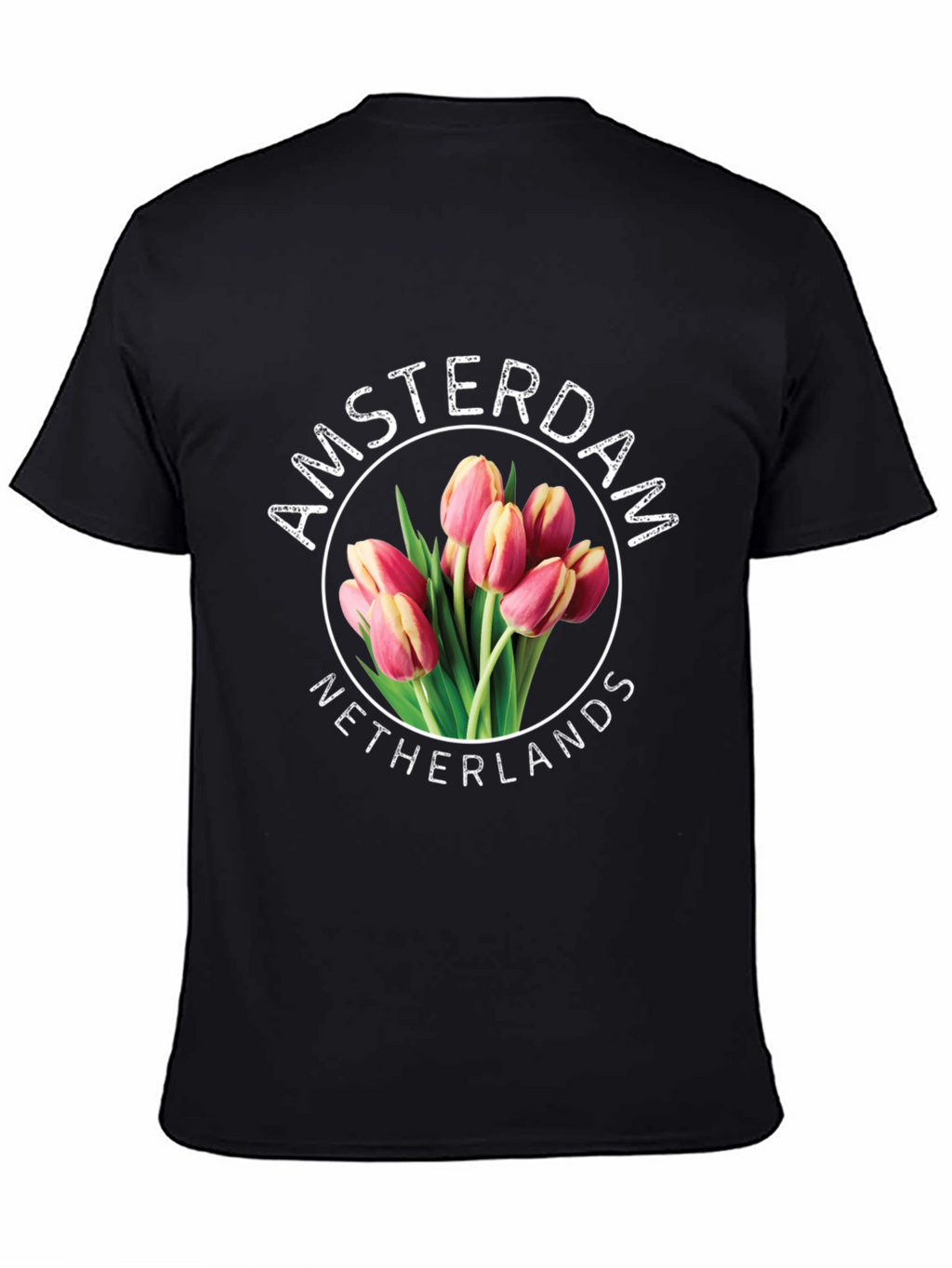 Amsterdam Netherlands Tulip Graphic T-Shirt