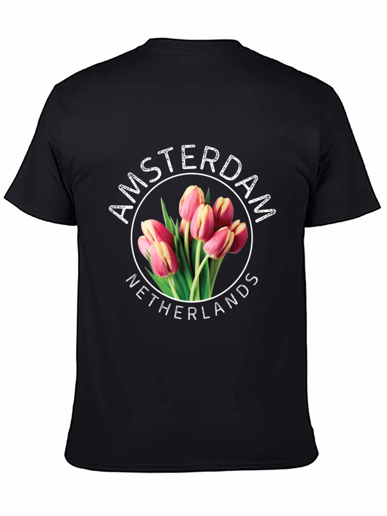 Amsterdam Netherlands Tulip Graphic T-Shirt