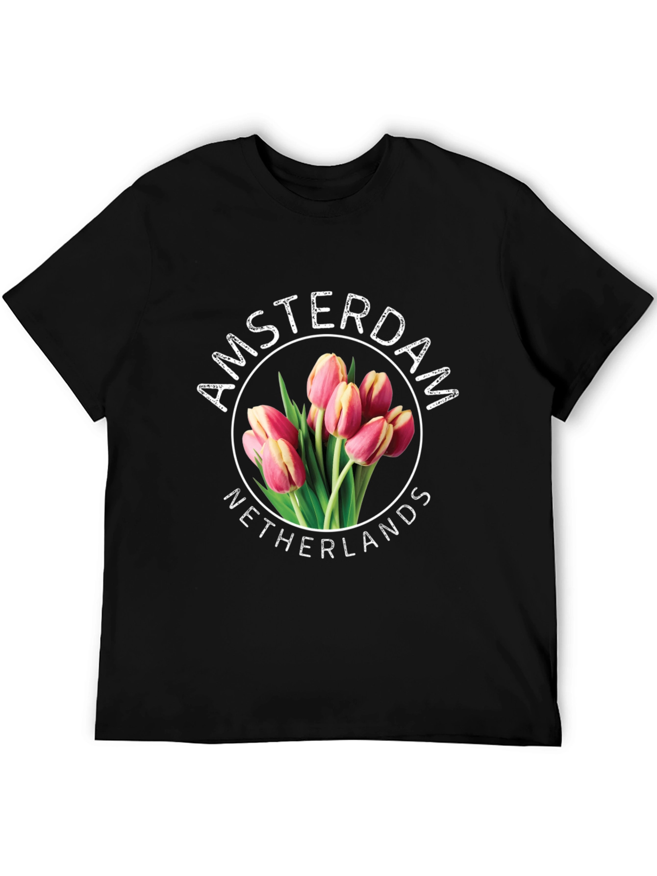 Amsterdam Netherlands Tulip Graphic T-Shirt