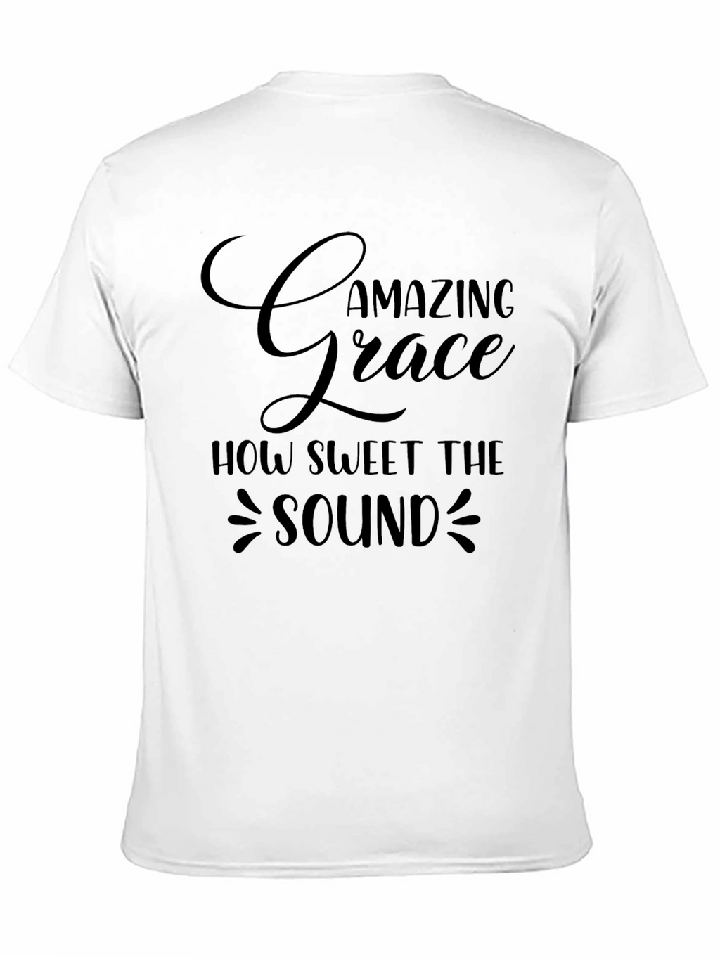Amazing Grace Black T-Shirt - Inspirational Design