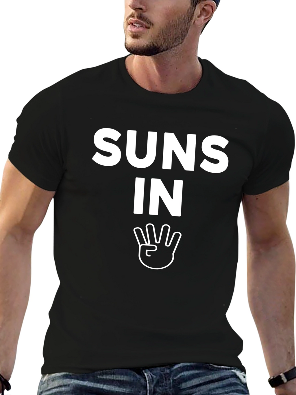 Suns In Four T-Shirt - Black Crew Neck