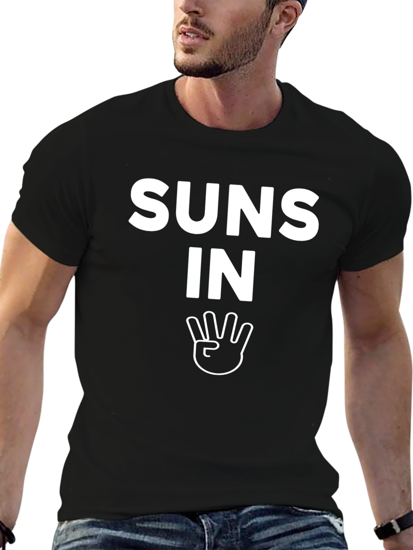Suns In Four T-Shirt - Black Crew Neck