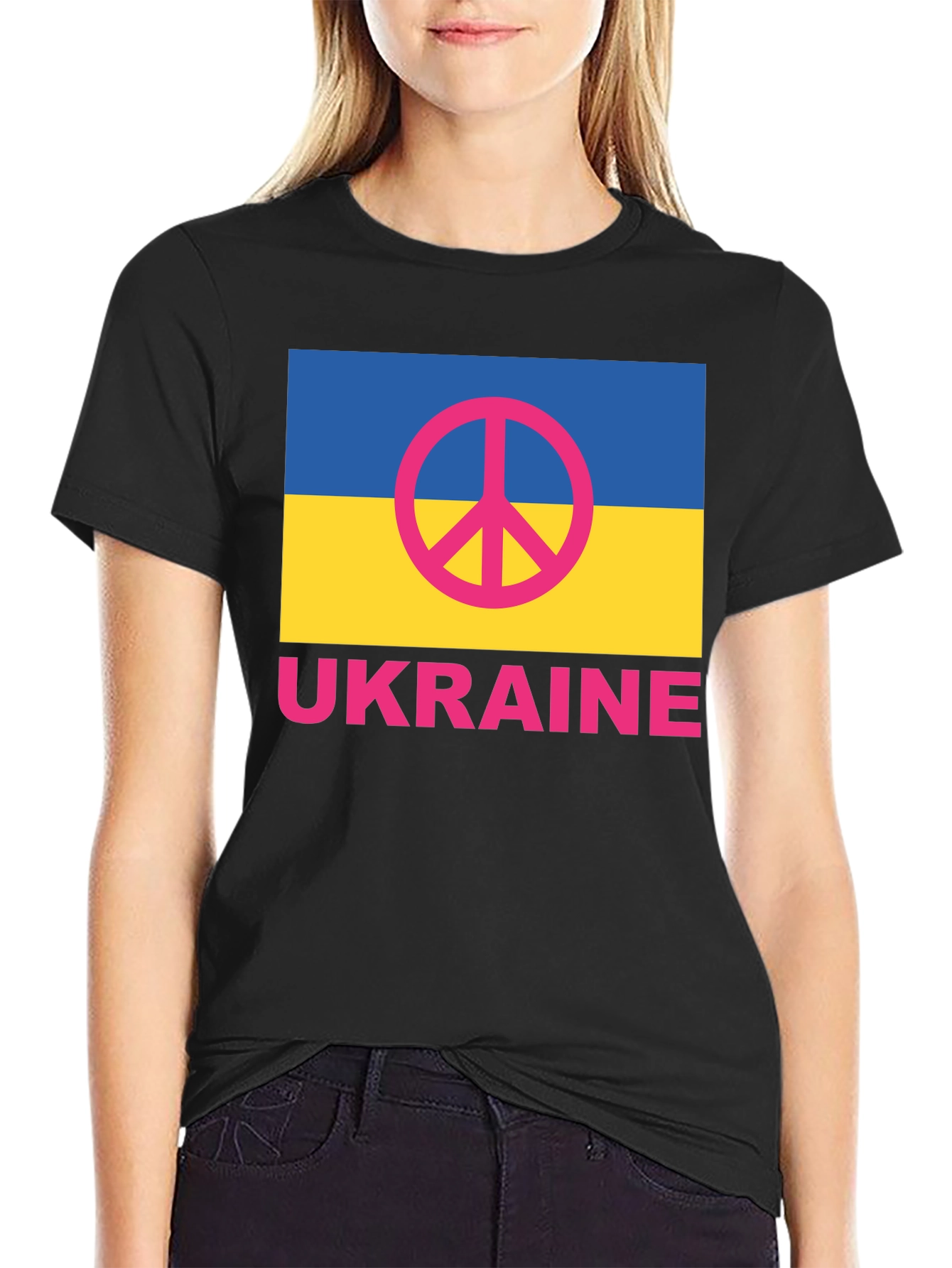 Ukraine Peace Symbol T-Shirt