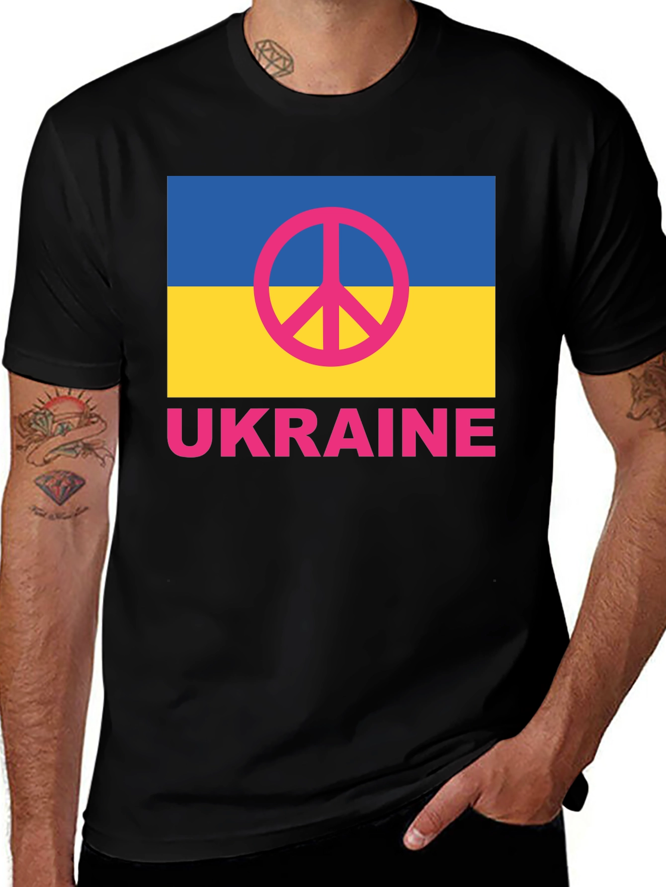 Ukraine Peace Symbol T-Shirt