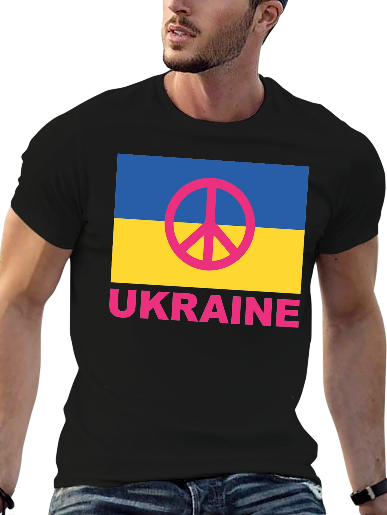 Ukraine Peace Symbol T-Shirt