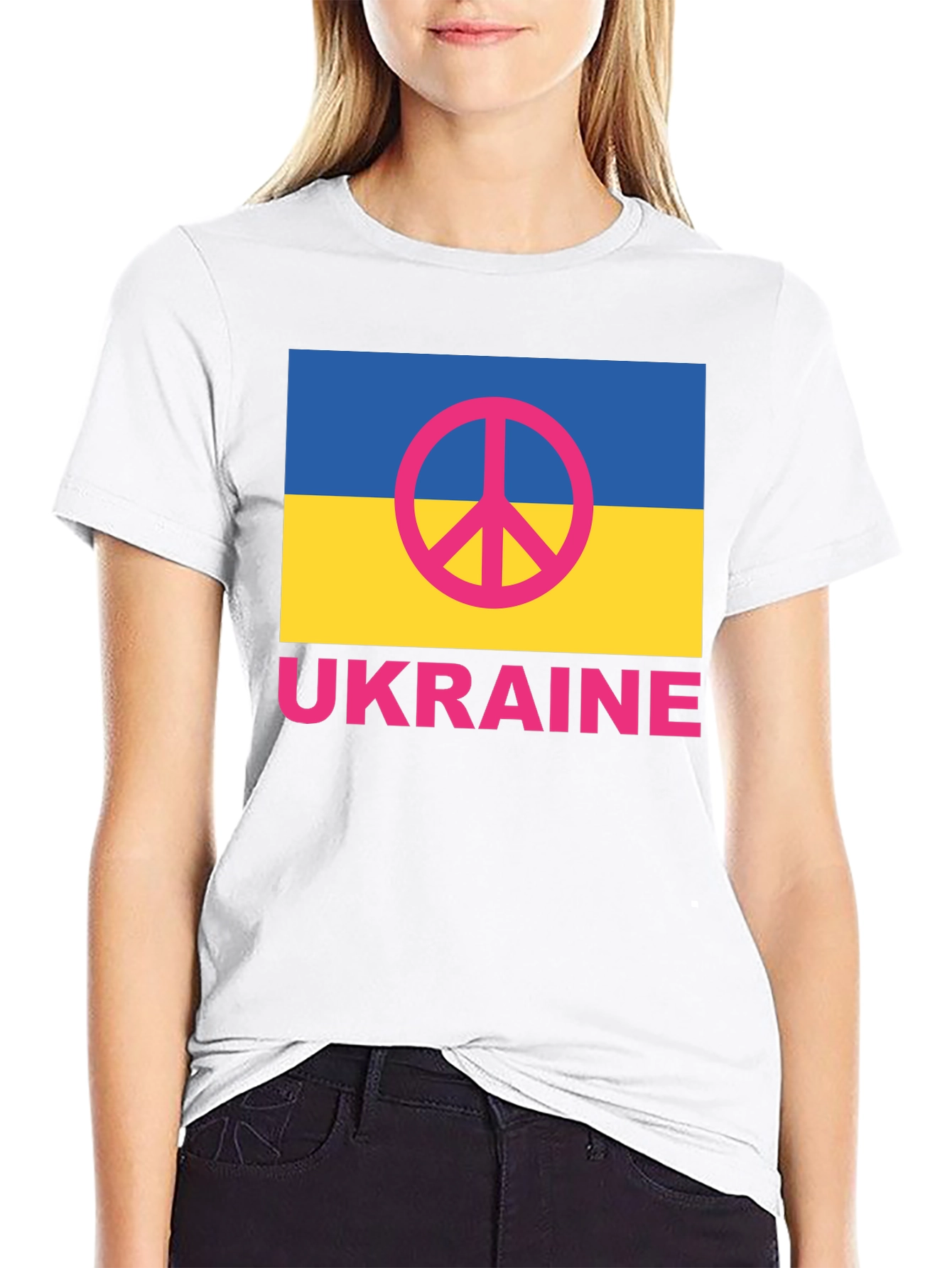 Ukraine Peace Symbol T-Shirt