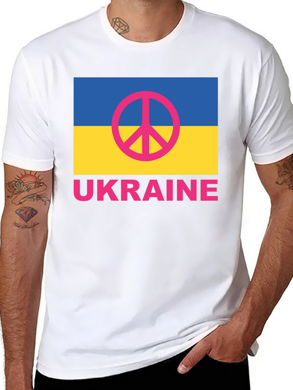 Ukraine Peace Symbol T-Shirt
