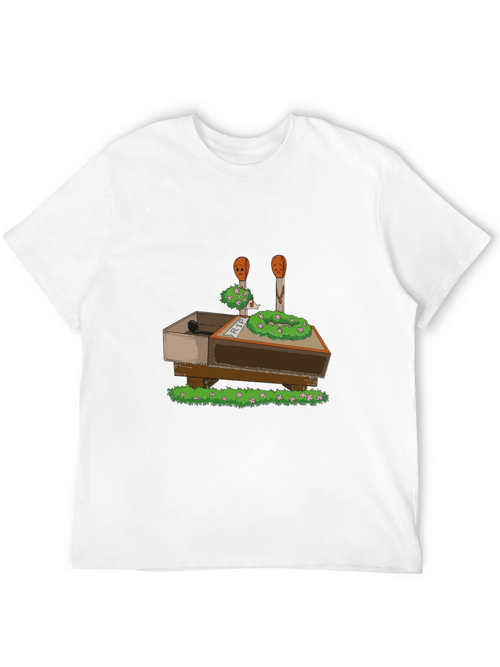 RIP Funny Matchsticks T-Shirt - Black Cotton Tee