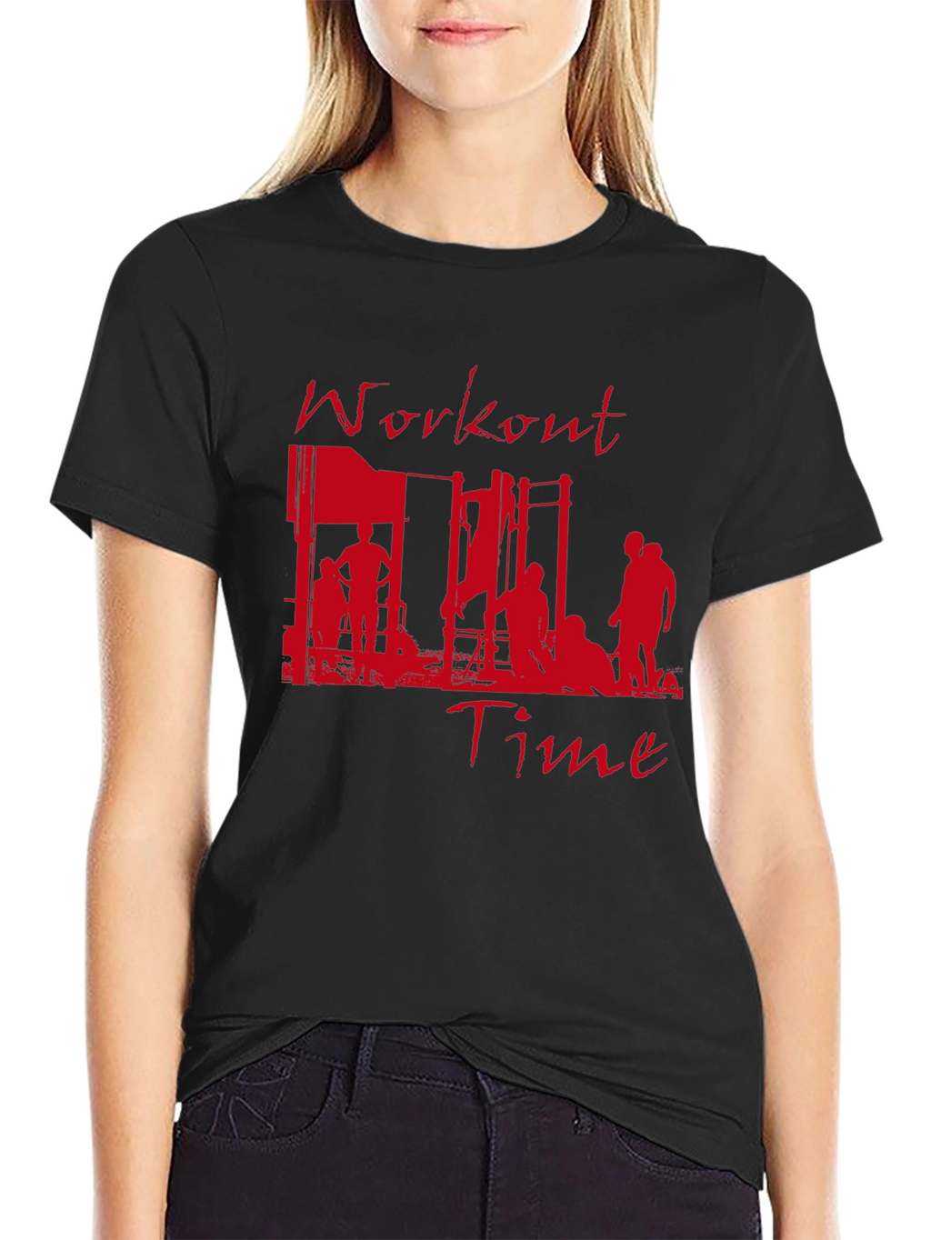 Workout Time Graphic Tee - Fitness Inspired T-Shirt