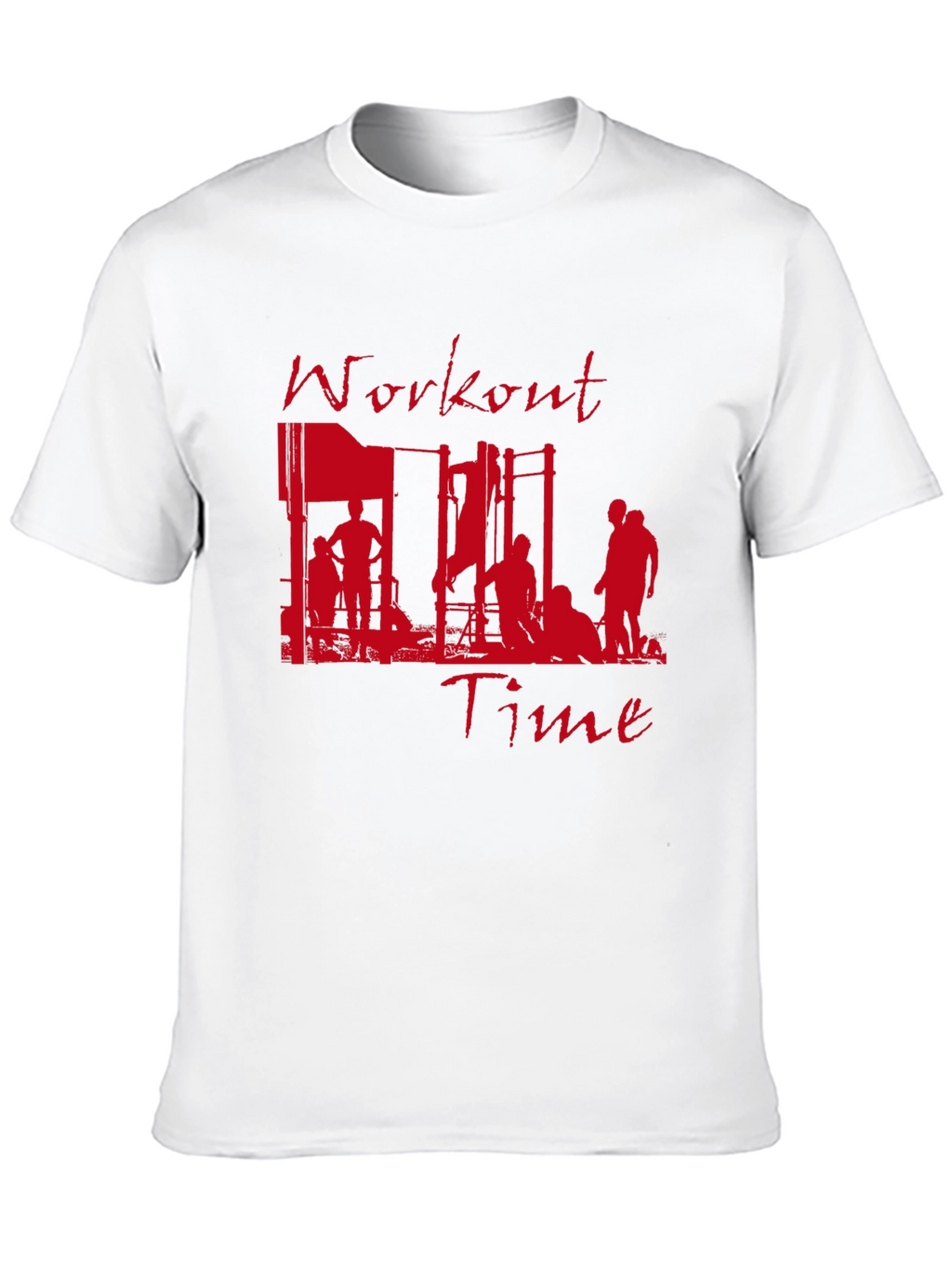 Workout Time Graphic Tee - Fitness Inspired T-Shirt