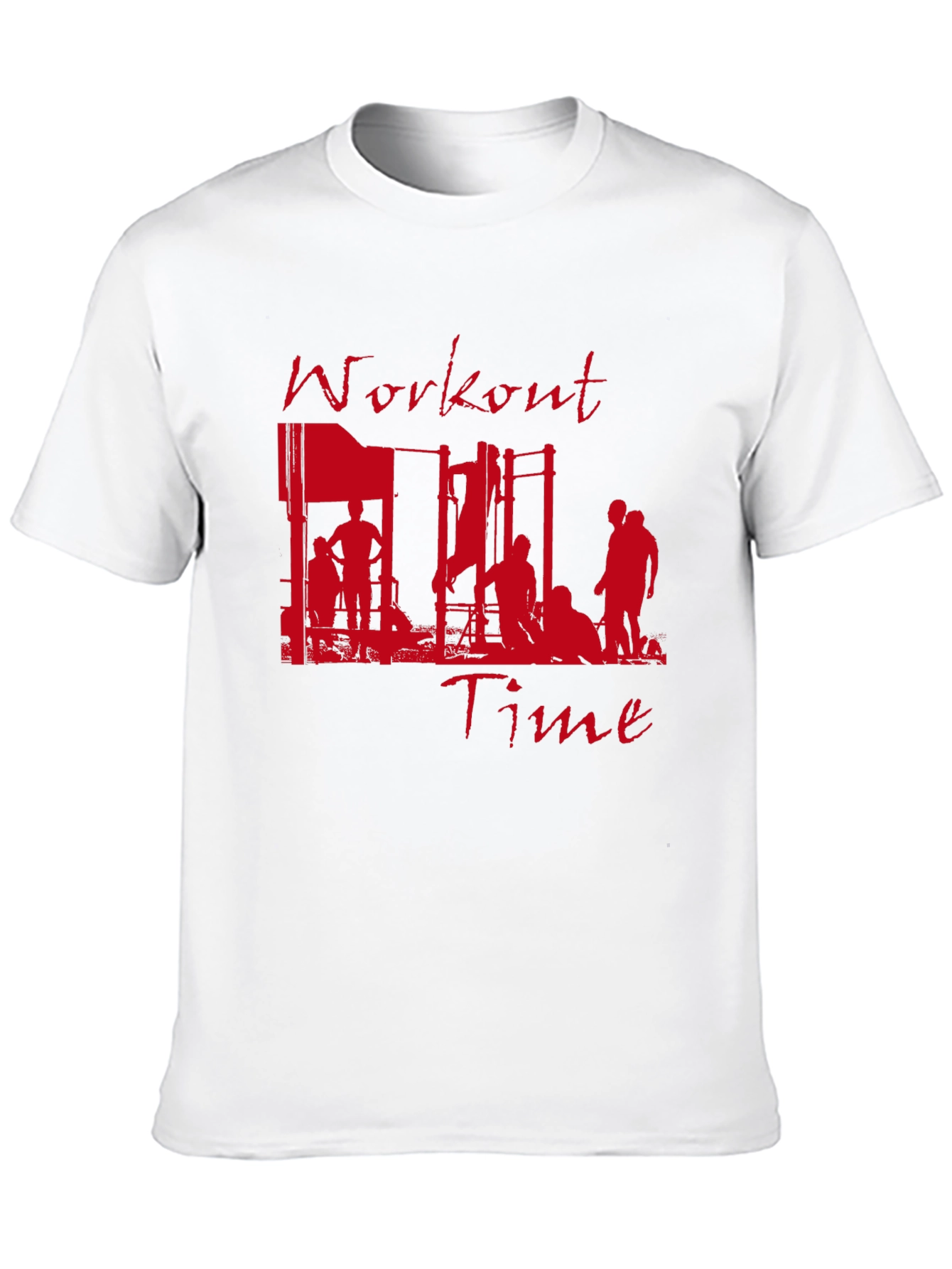 Workout Time Graphic Tee - Fitness Inspired T-Shirt