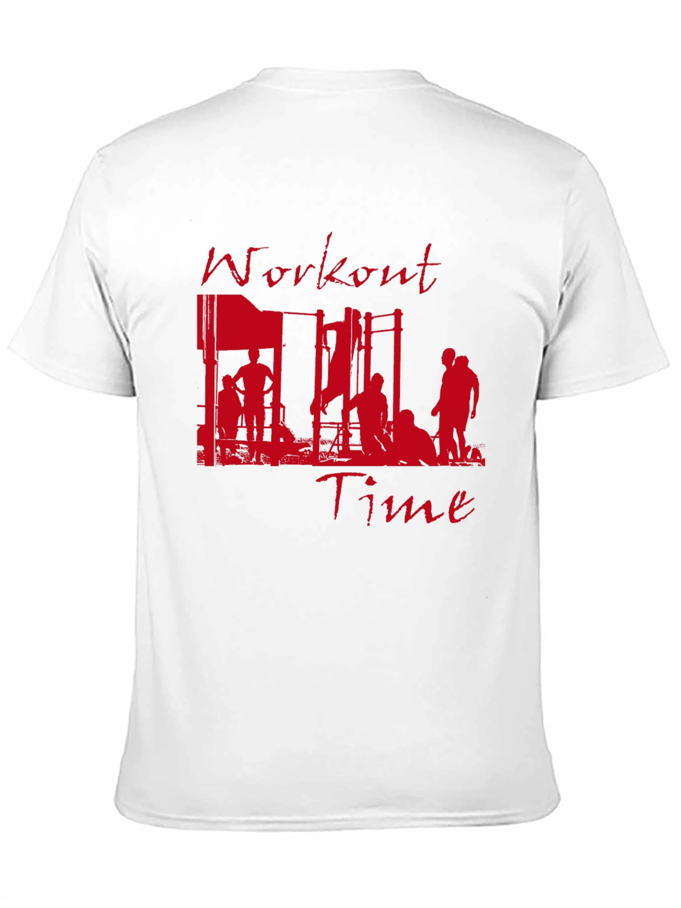 Workout Time Graphic Tee - Fitness Inspired T-Shirt