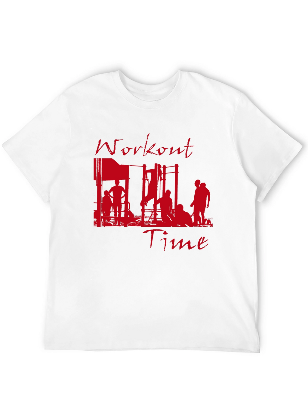 Workout Time Graphic Tee - Fitness Inspired T-Shirt