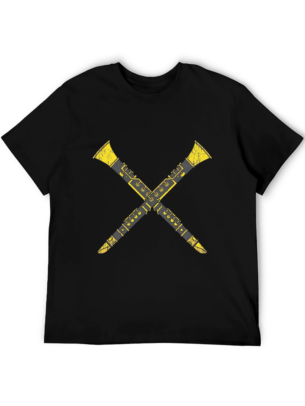 Crossed Clarinets Graphic Tee - Musicians T-Shirt