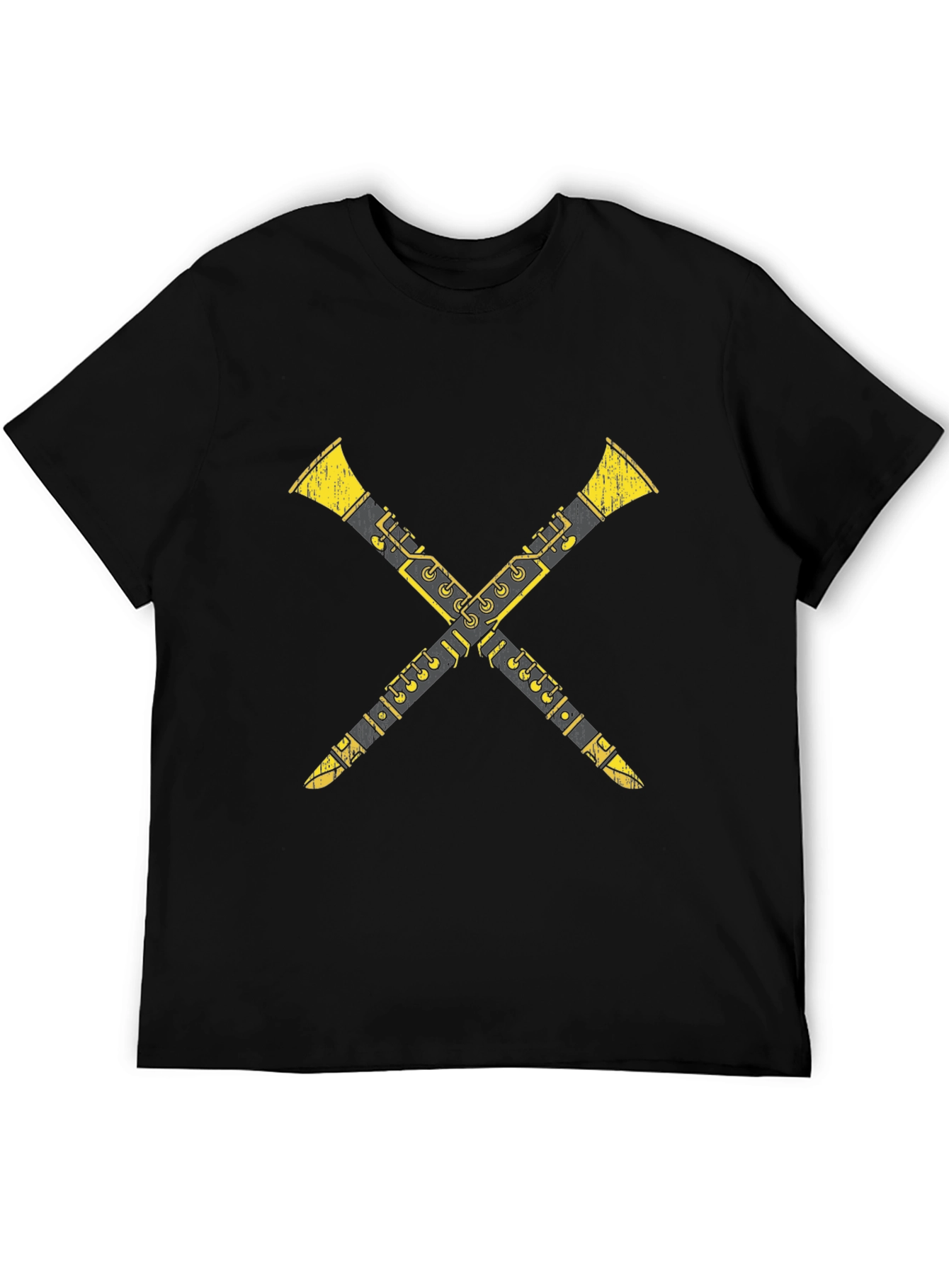Crossed Clarinets Graphic Tee - Musicians T-Shirt