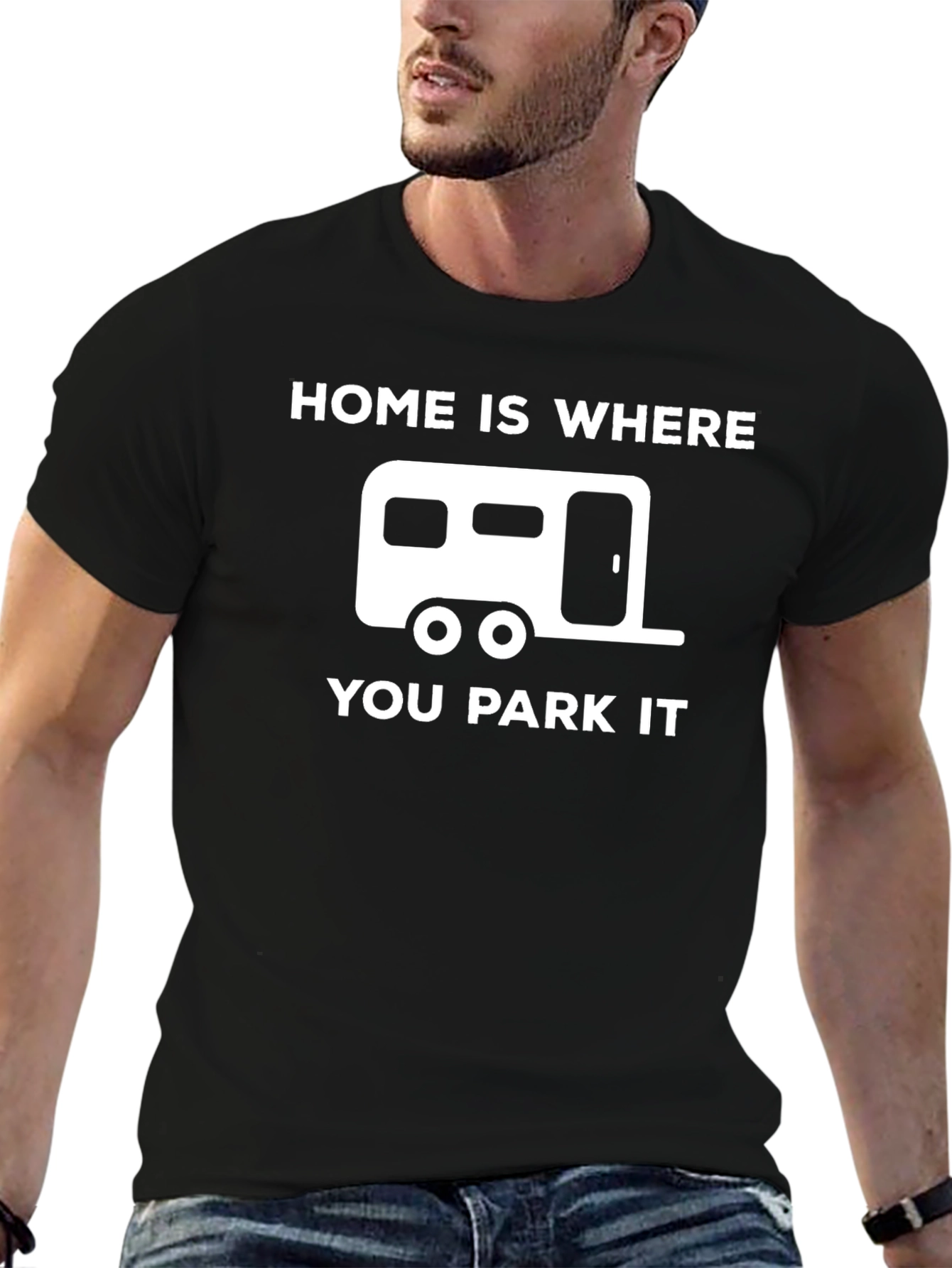 Home Is Where You Park It T-Shirt Camping RV