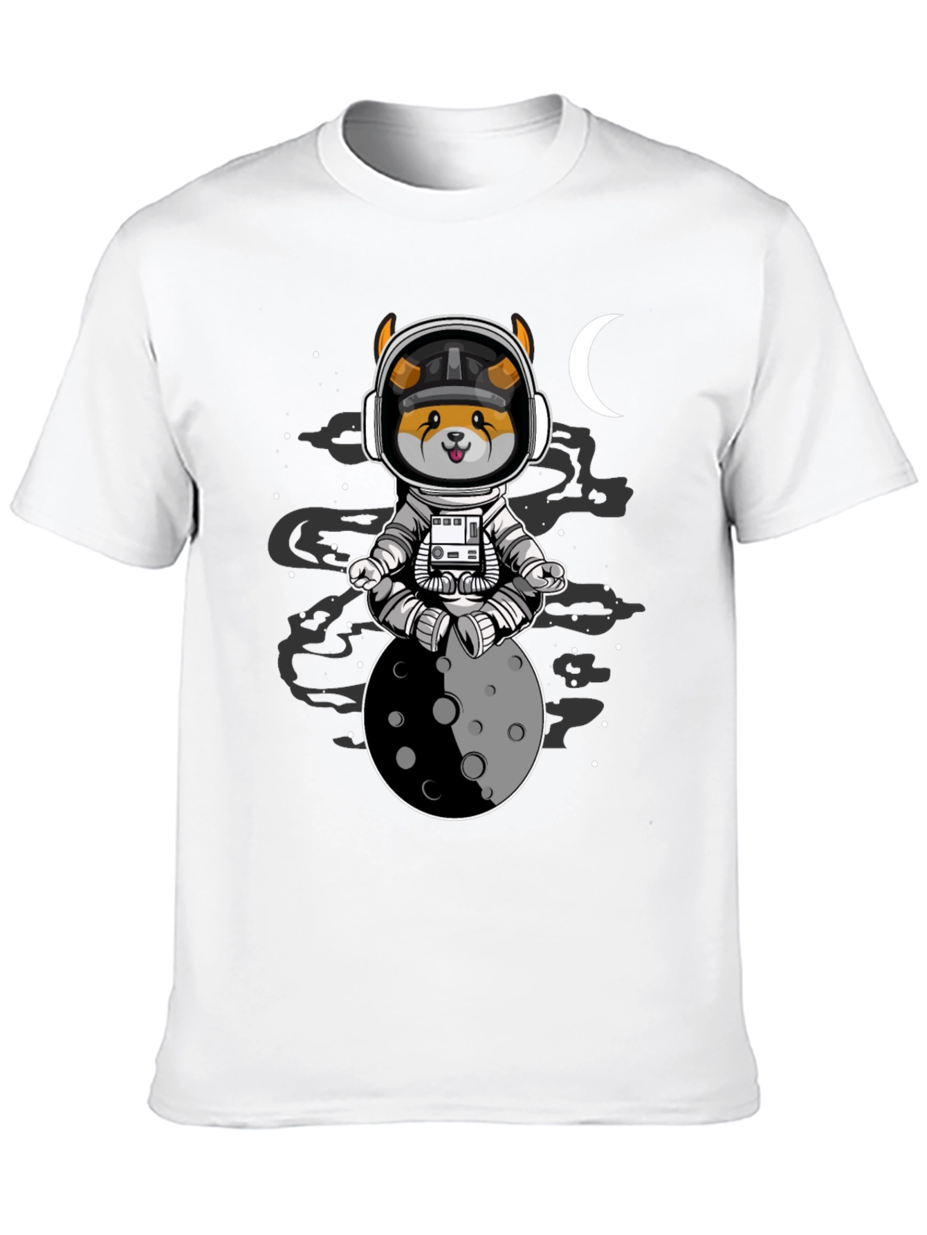 Astronaut Dog Moon T-Shirt