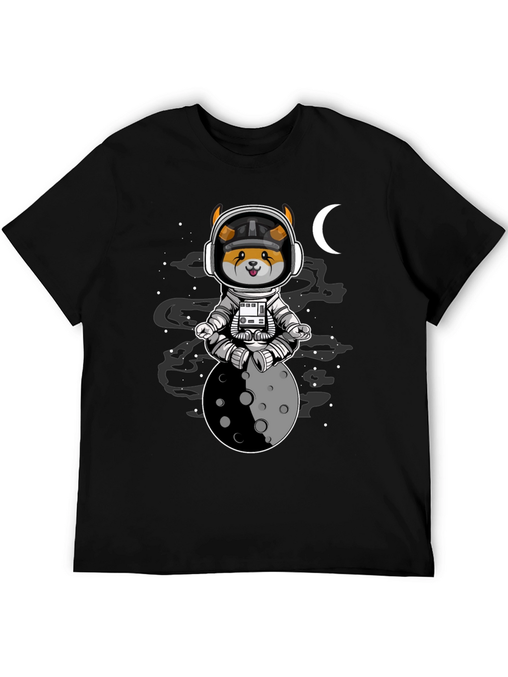 Astronaut Dog Moon T-Shirt