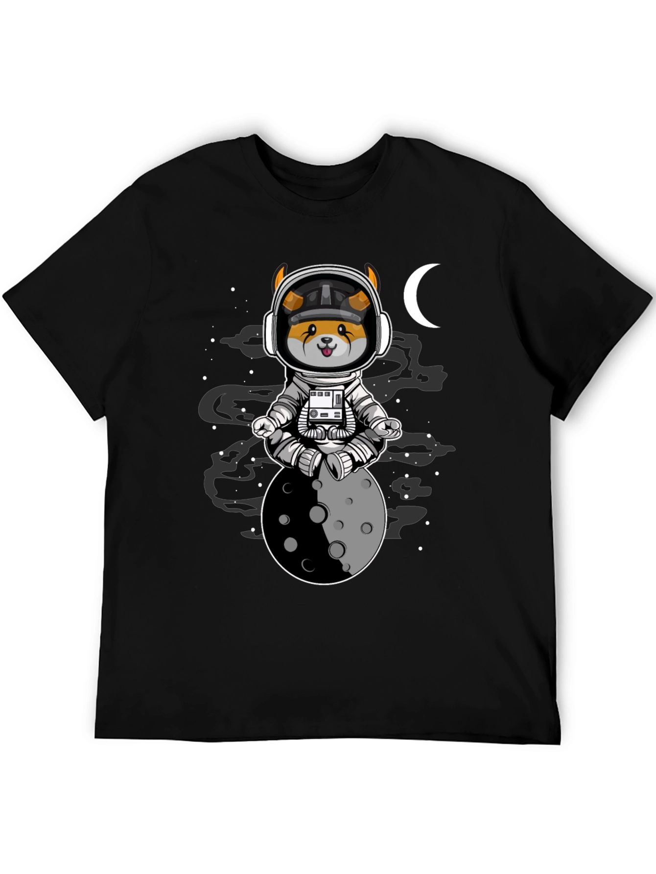 Astronaut Dog Moon T-Shirt