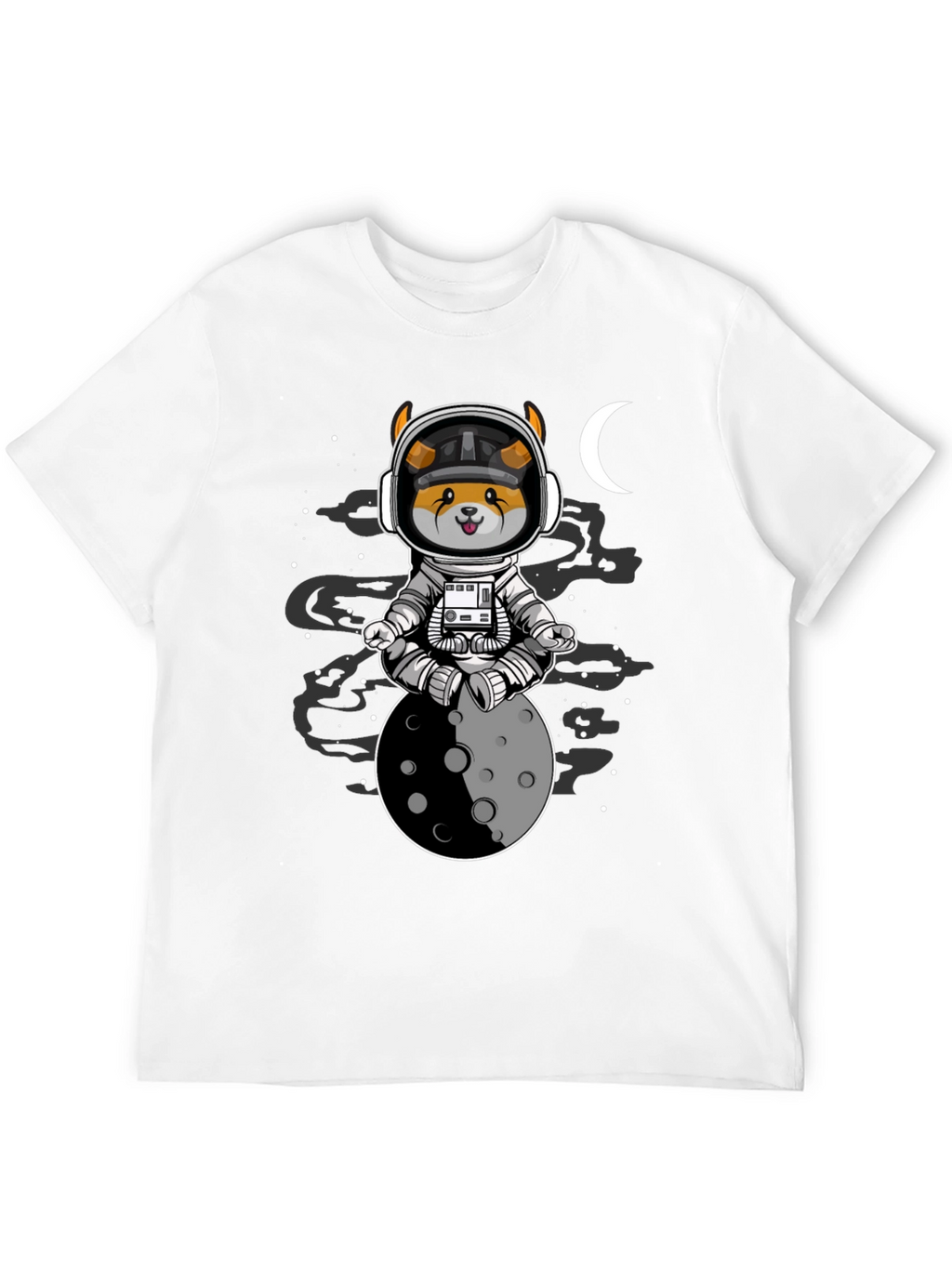 Astronaut Dog Moon T-Shirt