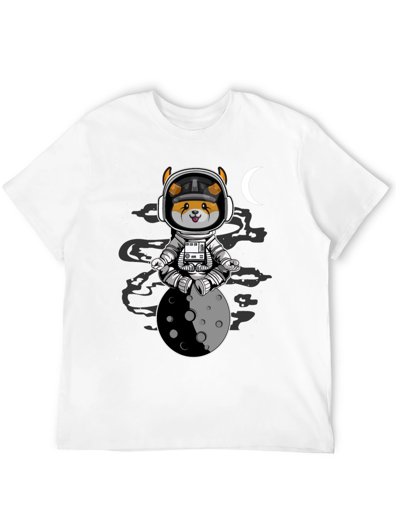 Astronaut Dog Moon T-Shirt