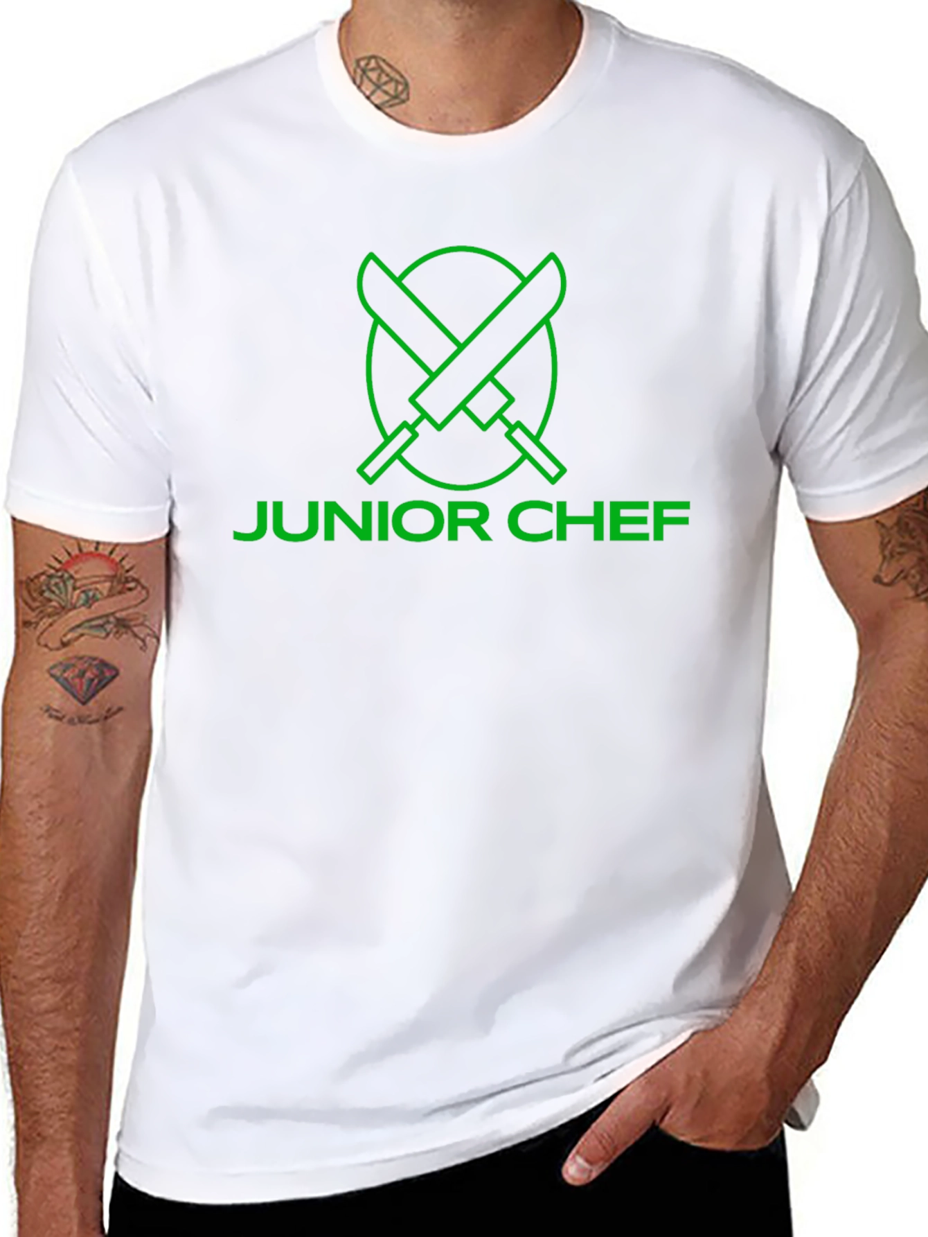 Junior Chef Black T-Shirt - Culinary Apprentice